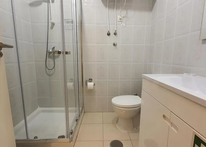 Downtown With Parking Next To Subway