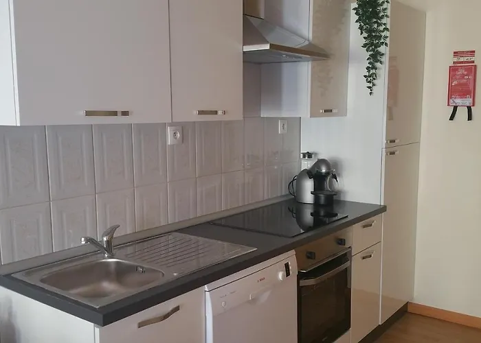 Downtown With Parking Next To Subway